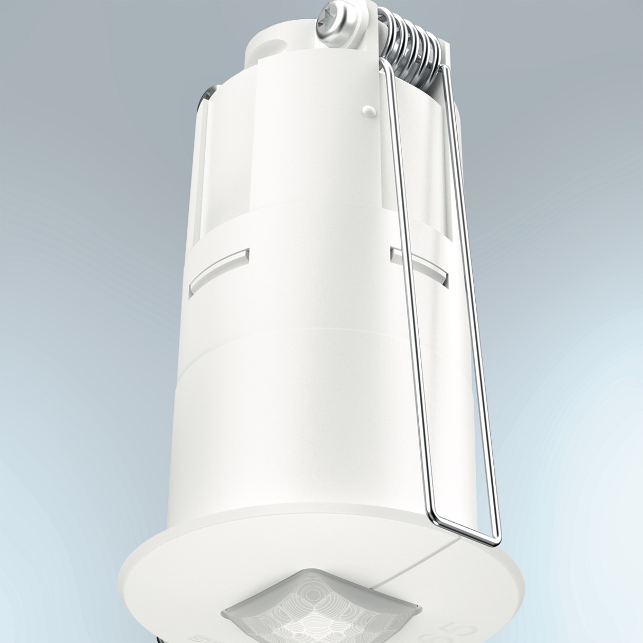 Mit Federklammern