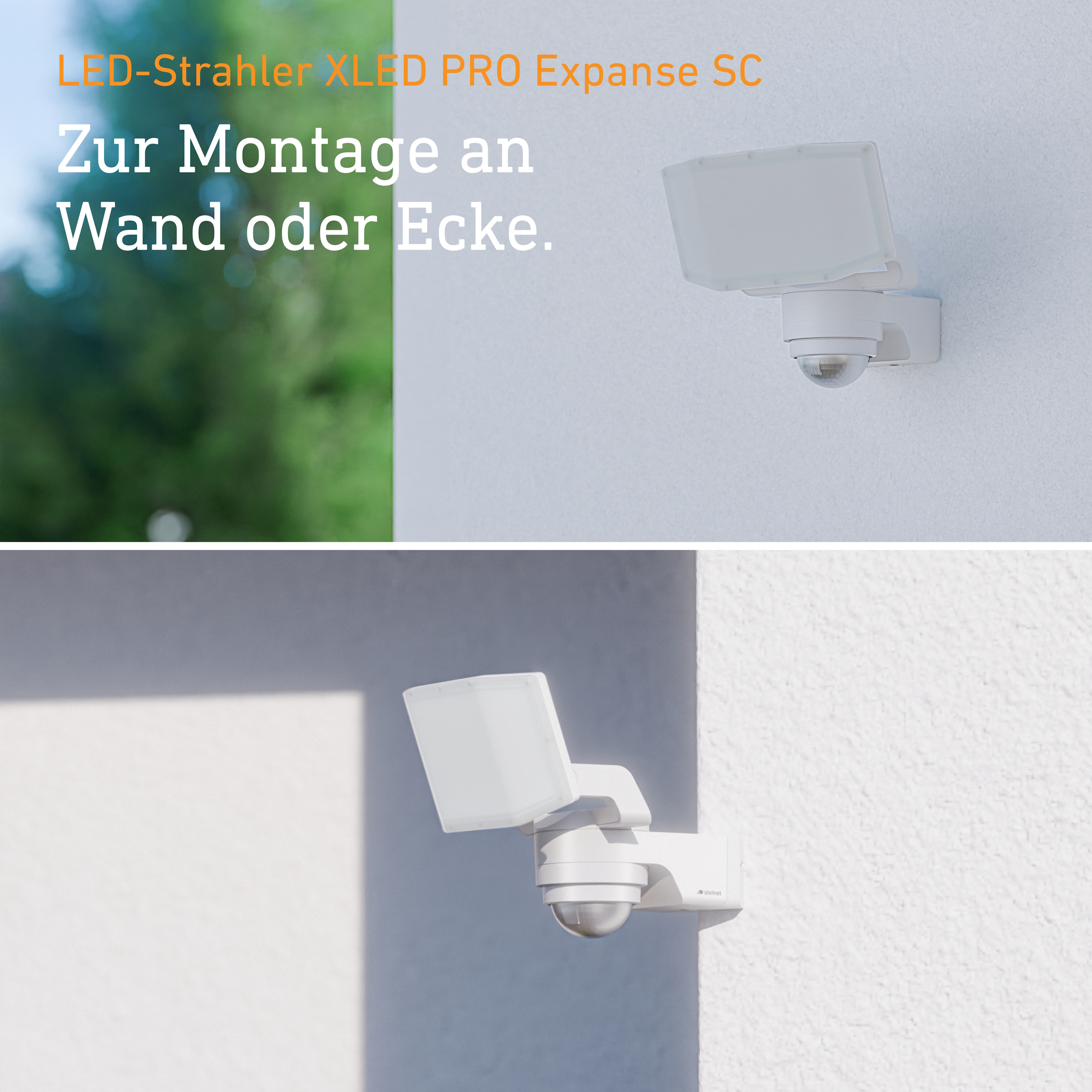 Steinel XLED PRO Expanse SC mit Bewegungsmelder & Bluetooth - weiss