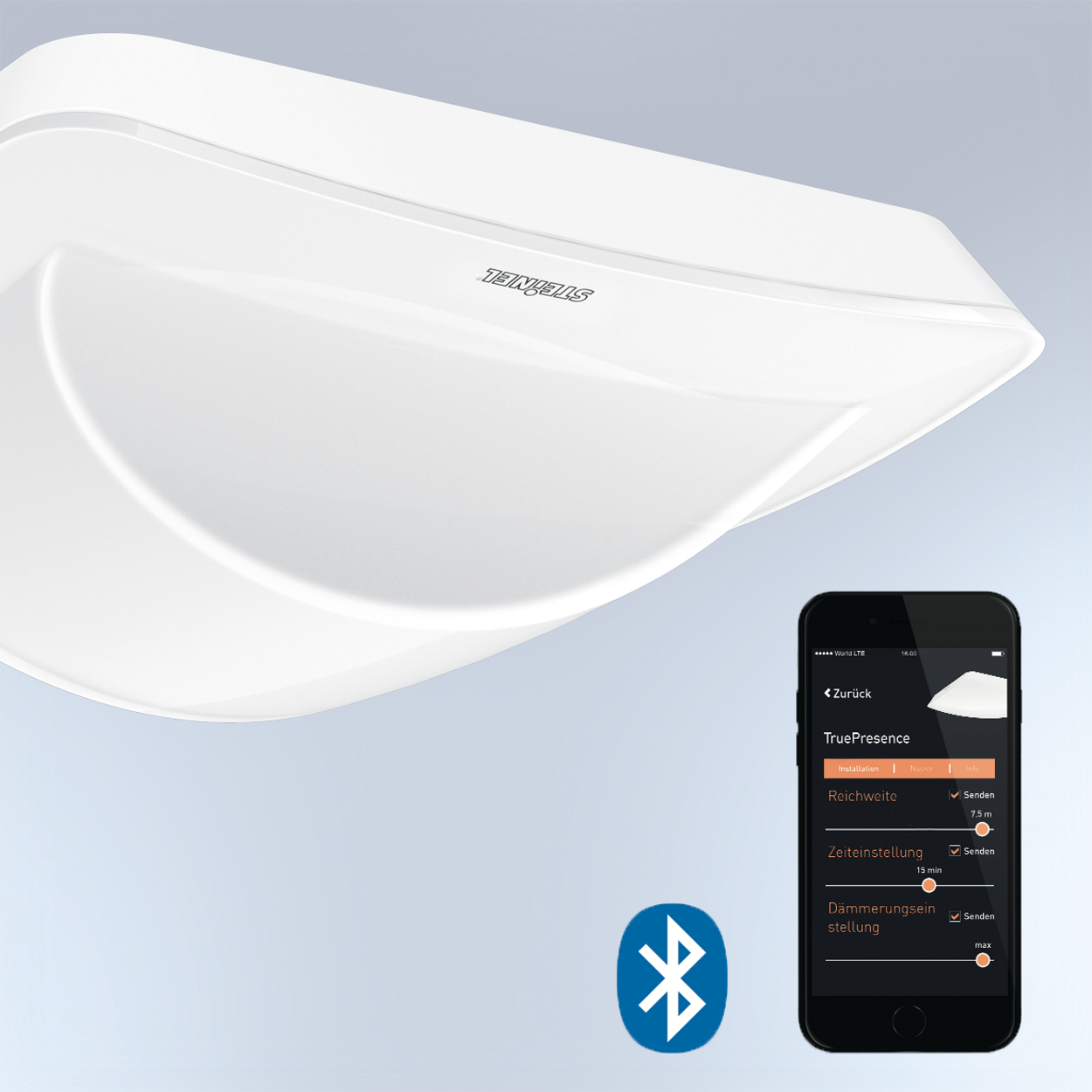 Vernetzbar und Einstellbar via Bluetooth